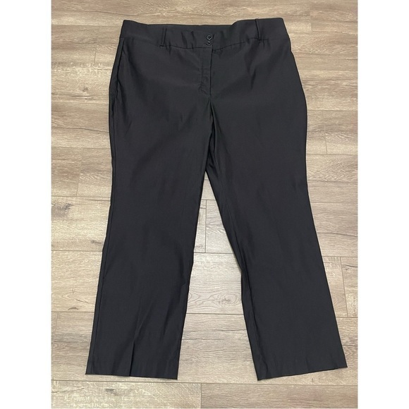 Lane Bryant Tighter Tummy High-Rise Straight 4-Season Pant Black NWT Sz 28 - Picture 2 of 8